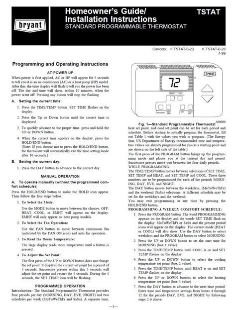 Bryant Smart Thermostat Manual (PDF Download)