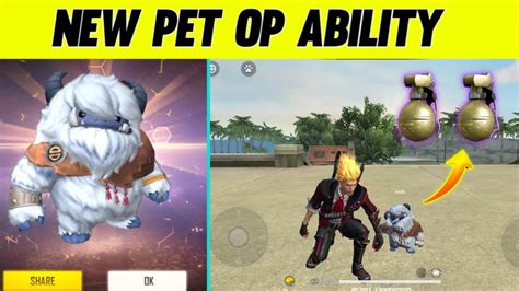 NEW PET ABILITY FREE FIRE | YETI PET ABILITY | FREE FIRE PETS ABILITY ...