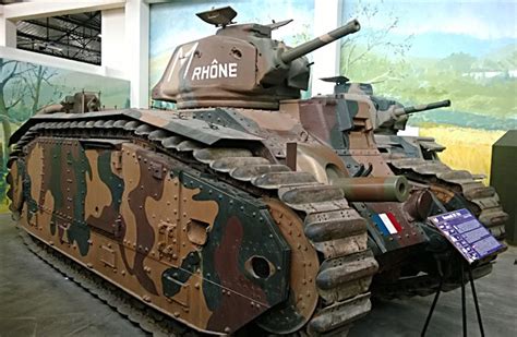 Surviving Char B1 bis Renault French WW2 Heavy Tank Saumur France