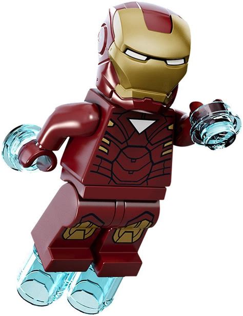 Lego marvel super heroes minifigure iron man with triangle on chest ...