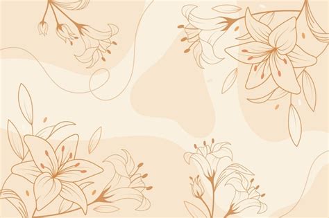 Free Vector | Floral background hand drawn style