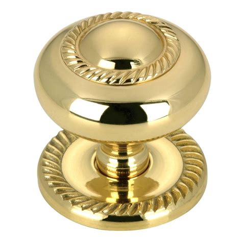 Richelieu Hardware 1-1/2 in. Brass Cabinet Knob-BP8048130 - The Home Depot