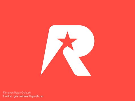 R + Star Logo Design by Bojan Gulevski on Dribbble