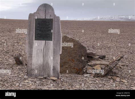 Franklin Expedition gravesite on Beechey Island Northwest Passage Stock ...