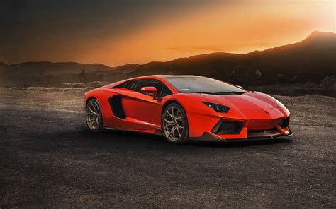 Download wallpaper for 1024x1024 resolution | Car Orange Lamborghini ...