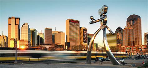 Traveling Man - Dallas Skyline Panorama Photograph by Gregory Ballos ...