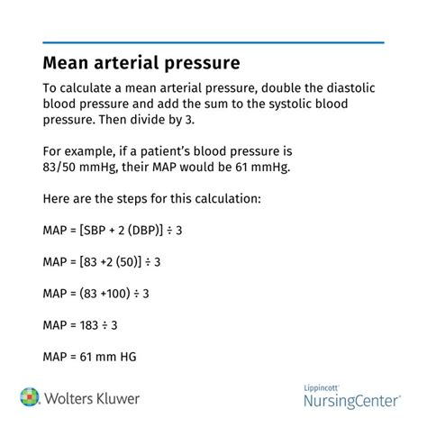 Mean arterial pressure (MAP) is the pressure in a patient’s arteries ...