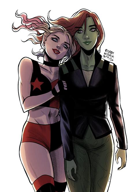 [Artwork] Poison Ivy and Harley Quinn by @leendraws : r/DCcomics