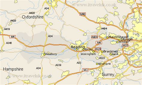 Berkshire Map - England County Maps: UK