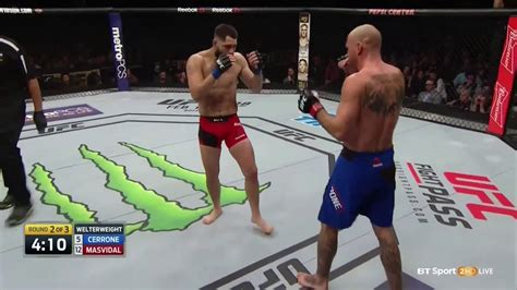 'Gamebred' Jorge Masvidal's knockouts over Donald 'Cowboy' Cerrone : r/MMA