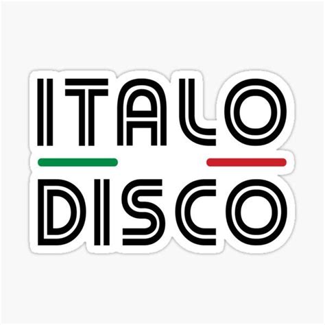 "Italo Disco " Sticker for Sale by ForzaDesigns | Italo disco, Disco ...