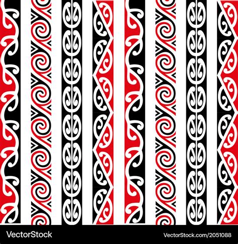 Maori kowhaiwhai pattern design collection Vector Image