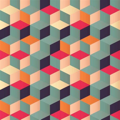 Geometric seamless pattern with colorful squares 694128 Vector Art at ...