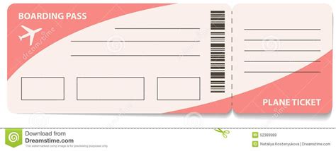 Printable Fake Airline Ticket Template Free