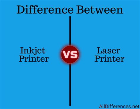 Comparison between Inkjet printer and Laser printer - AllDifferences