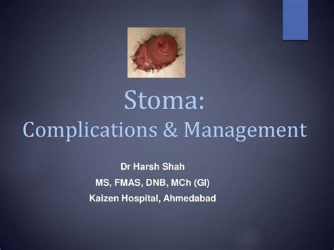 Stoma complications & its management