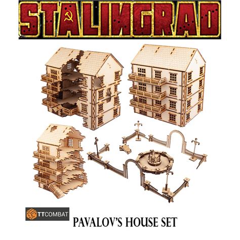 STALINGRAD PAVLOV'S HOUSE SET! 28mm WWII Terrain TTCOMBAT - Frontline-Games