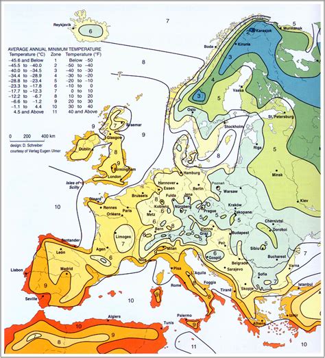 European Hardiness Zone Map | Olympic Coast Garden