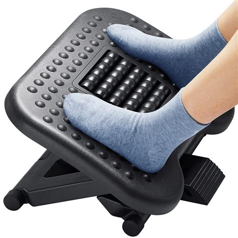 HUANUO Footrest Under Desk - Adjustable Foot Rest with Massage Texture ...