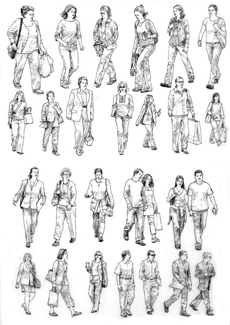 Entourage_SamplePage2 Human Sketch, Human Figure Sketches, Human Figure ...