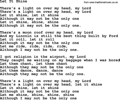 Let It Shine, by The Byrds - lyrics with pdf