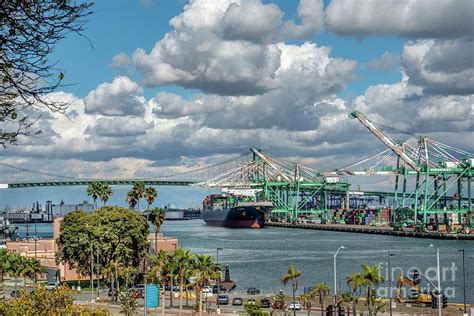 San Pedro Waterfront Clouds Photograph by David Zanzinger - Pixels