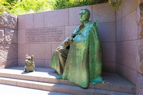 Visiting the FDR Memorial in Washington, D.C.