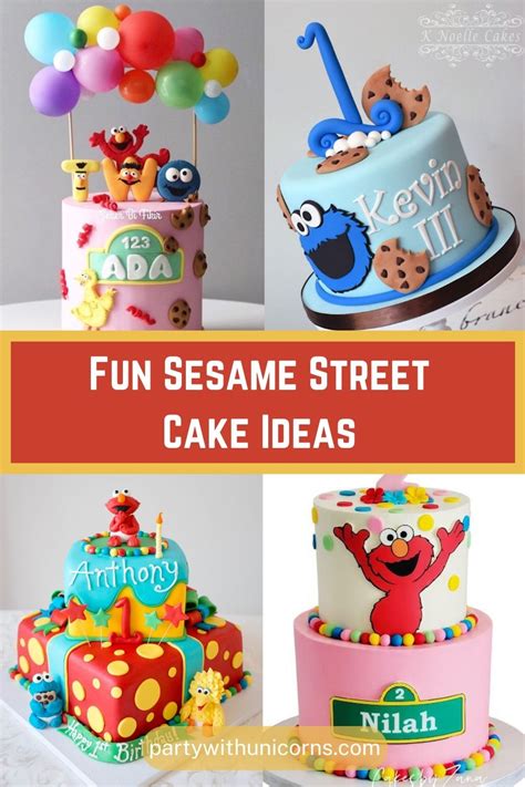 23 Fun Sesame Street Party Cake Ideas - Party with Unicorns