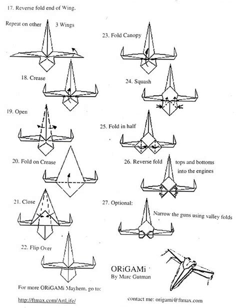 Easy Origami X Wing