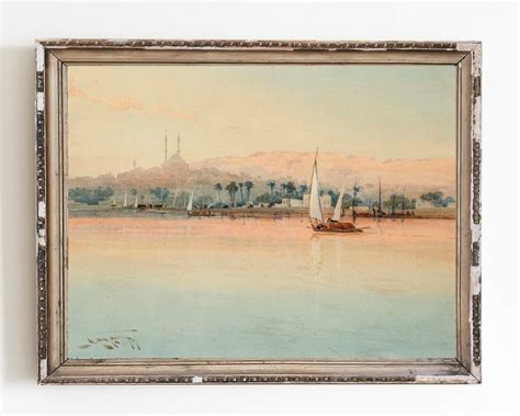 CANVAS ART PRINT Sunset of the Nile Painting Nile Sailboat - Etsy