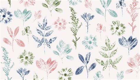 Floral Pastel Aesthetic Desktop Wallpaper