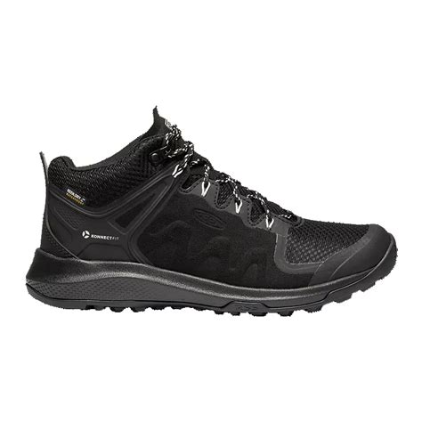 Keen Women's Explore Mid Waterproof Hiking Boots - Black/Star White ...