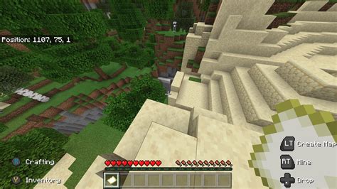 (Bedrock) This seed spawns you ON TOP of a desert temple right above a ...