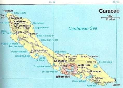 Printable Map Of Curacao