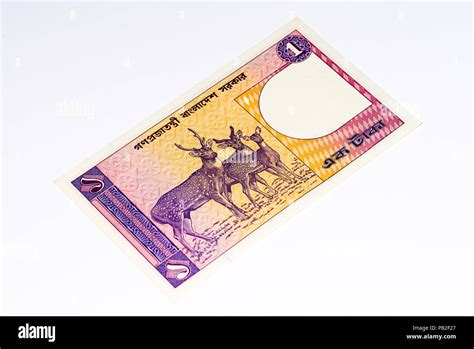 1 taka bank note. Taka is the national currency of Bangladesh Stock ...