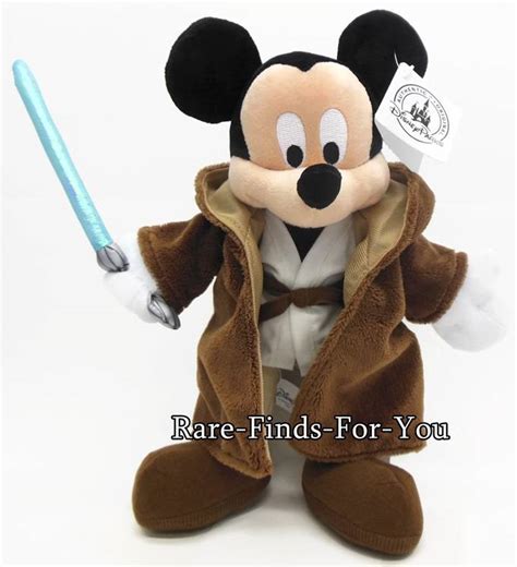 Disney Parks Star Wars Star Tours "Jedi" Mickey Mouse 11" Plush Doll ...