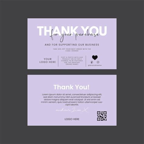 Premium Vector | Business Thank You Card Design Vector