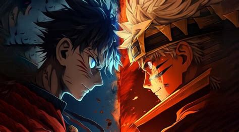 3840x2160 Resolution Luffy vs Naruto Fight Art 4K Wallpaper ...