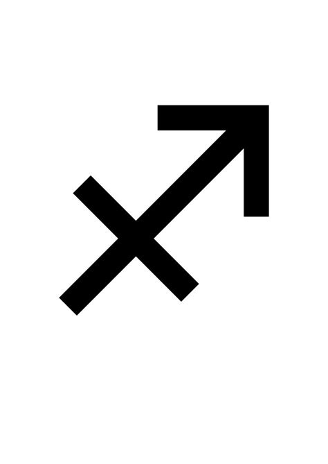 simple sagittarius symbol | Tattoo Ideas | Pinterest | Negative space ...