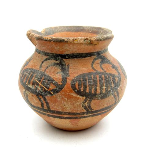 INDUS VALLEY TERRACOTTA JAR W/ DEER MOTIF - RARE ANCIENT ARTIFACT ...