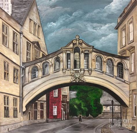 Oxford Bridge of Sighs Painting by Angel Holmes - Fine Art America