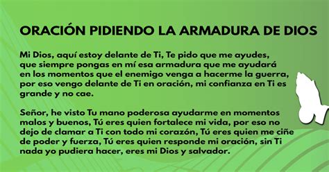 Oración pidiendo la armadura de Dios | Restablecidos