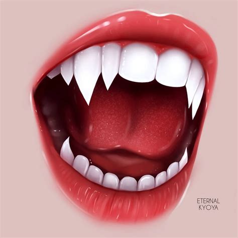 Vampire lips | Vampire lips, Teeth art, Vampire drawings