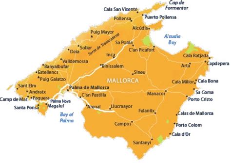 Mallorca Island Map