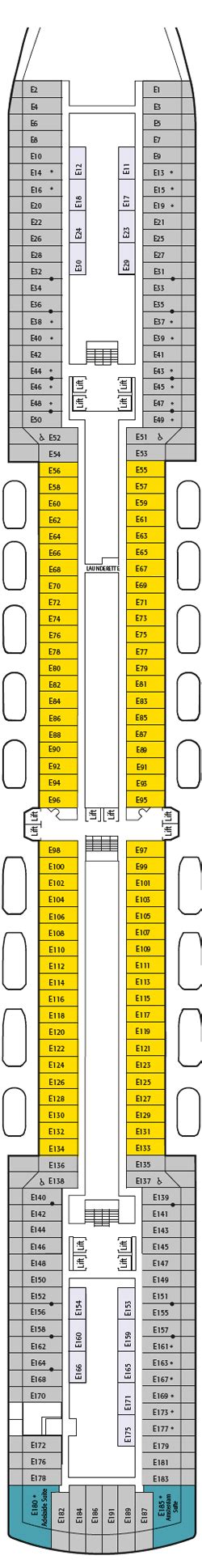 Arcadia Deck Plans: Ship Layout, Staterooms & Map - Cruise Critic