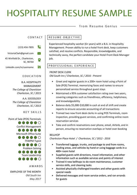 Contoh Cv Hospitality – mosi