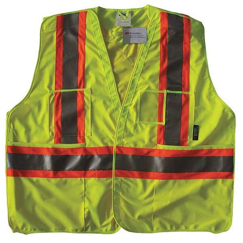 Condor Safety Vest, Yellow/Green, 2XL/3XL 491T11 | Zoro