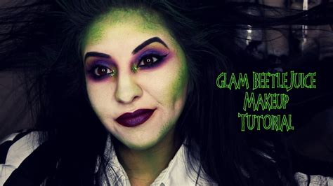 Glam Beetlejuice Makeup Tutorial - YouTube