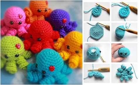 Mini Amigurumi Octopus Crochet Toy Idea - Simple Crochet Ideas