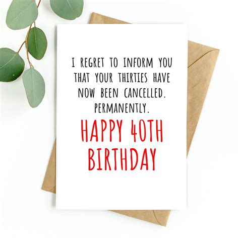 40th Birthday Card Funny Naked Woman 40th Birthday Card For ...